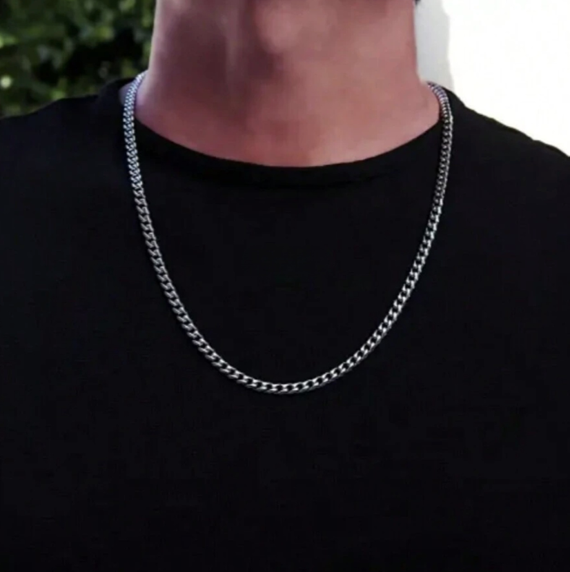 Silver Cuban Link Chain