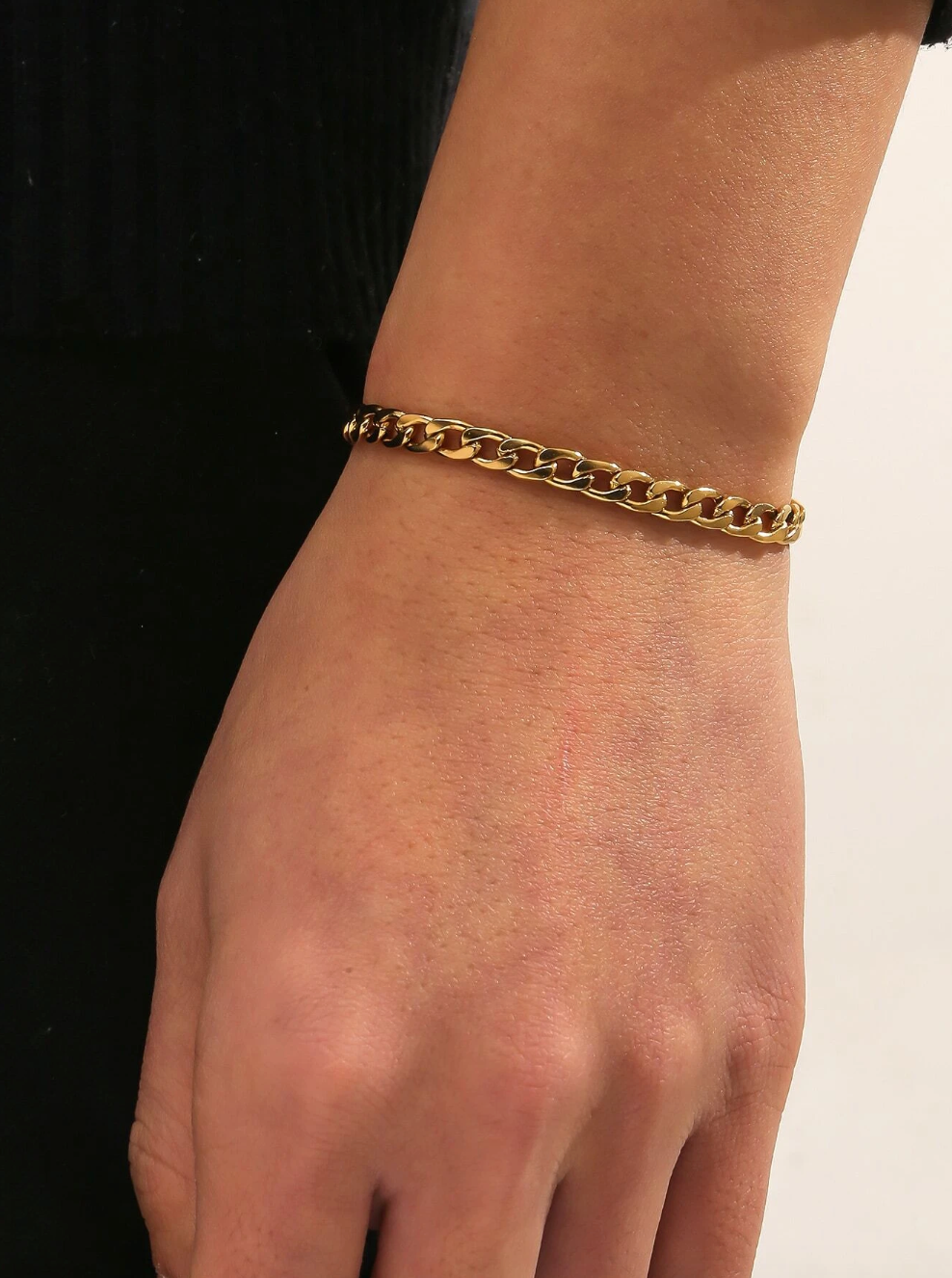 Gold Cuban Link Bracelet