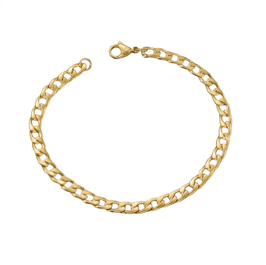 Gold Cuban Link Bracelet